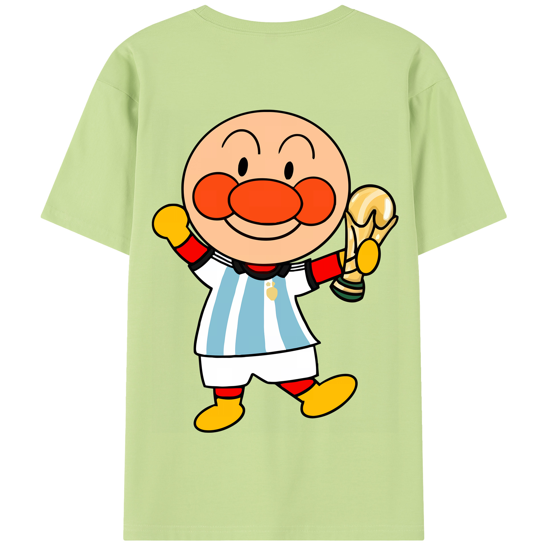 （画像用） アンパンマン Anpanman 綿100％半袖Tシャツ（背面プリント）